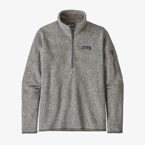 Patagonia better sweater 1/4 zip - birch white